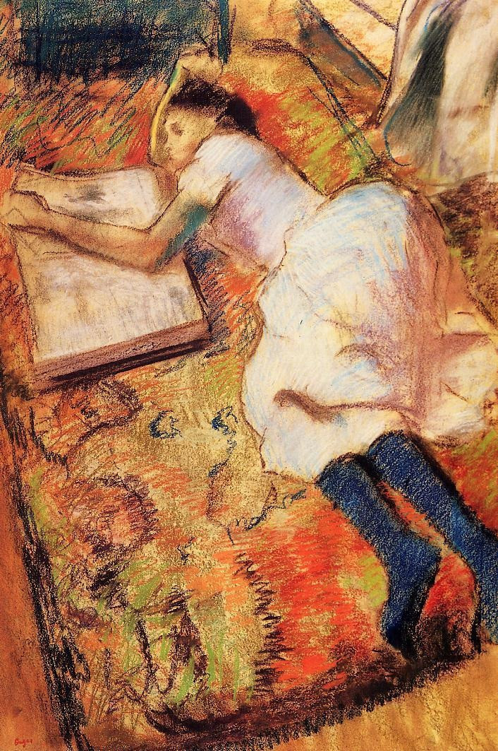 法国印象派画家埃德加·德加（Edgar Degas）人物油画三