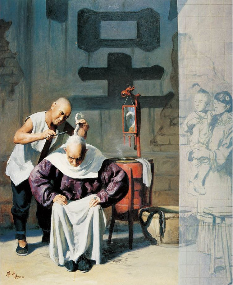 蔡亮油画人物
