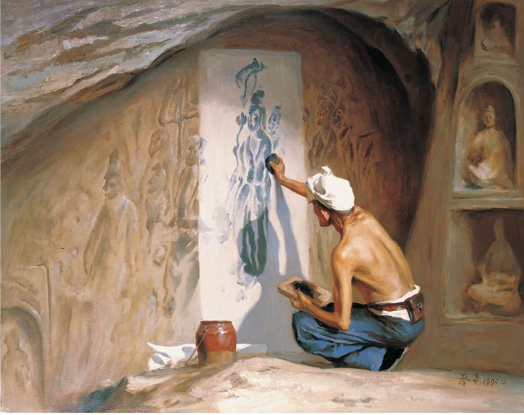 蔡亮油画人物
