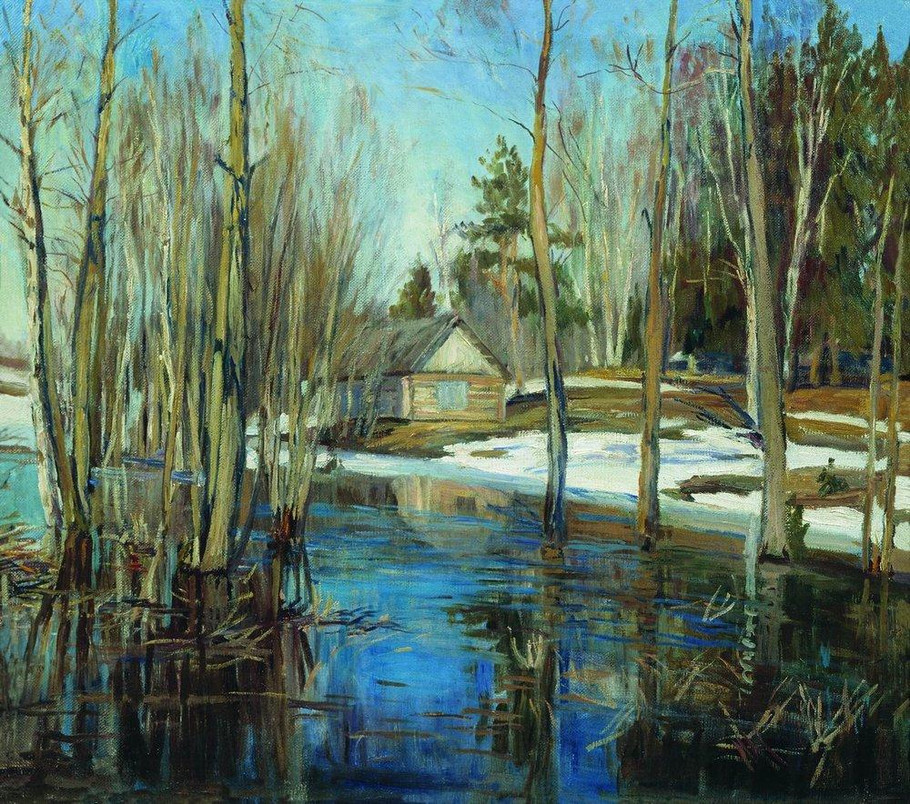 波兰斯坦尼斯·尤尼亚那维奇·茹科夫斯基（Stanislav  Yulianovich Zhukovsky）风景油画二