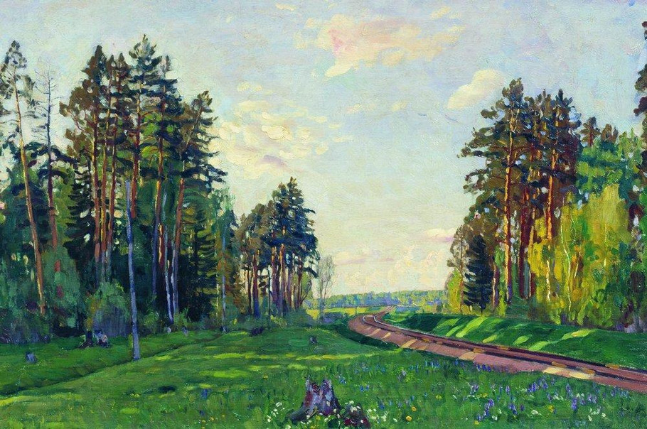波兰斯坦尼斯·尤尼亚那维奇·茹科夫斯基（Stanislav  Yulianovich Zhukovsky）风景油画一