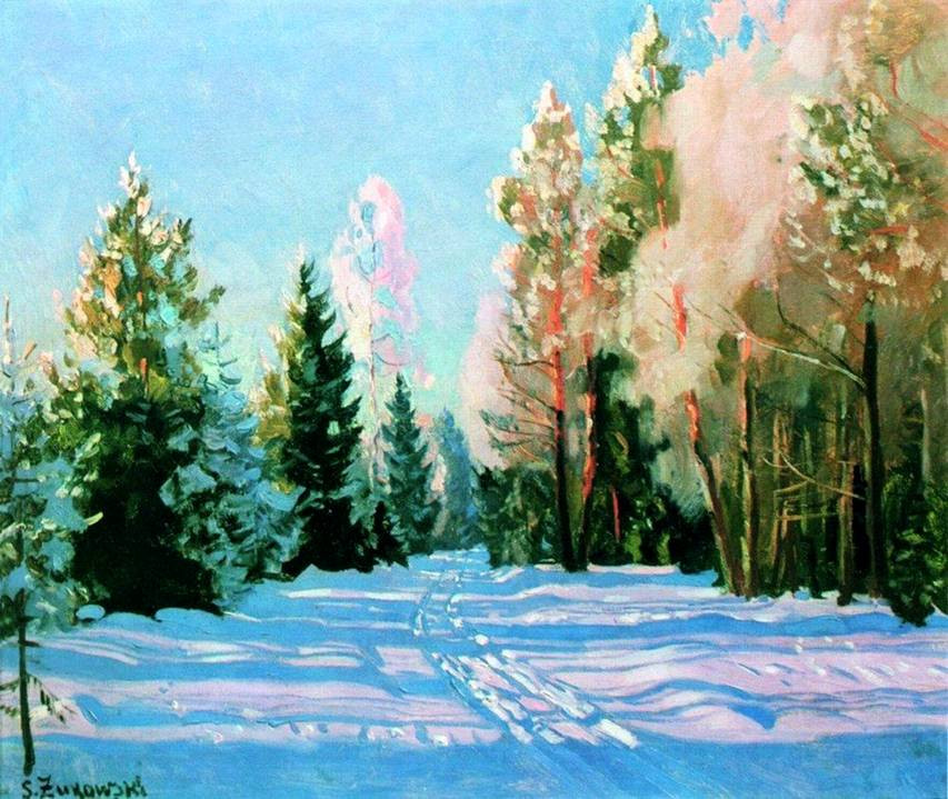 波兰斯坦尼斯·尤尼亚那维奇·茹科夫斯基（Stanislav  Yulianovich Zhukovsky）风景油画一