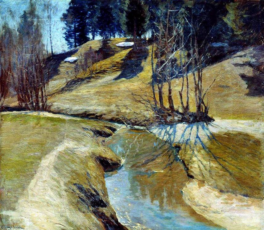 波兰斯坦尼斯·尤尼亚那维奇·茹科夫斯基（Stanislav  Yulianovich Zhukovsky）风景油画一