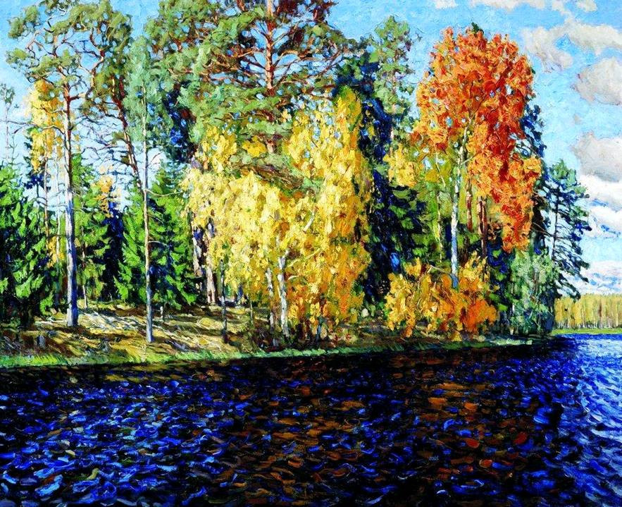 波兰斯坦尼斯·尤尼亚那维奇·茹科夫斯基（Stanislav  Yulianovich Zhukovsky）风景油画一