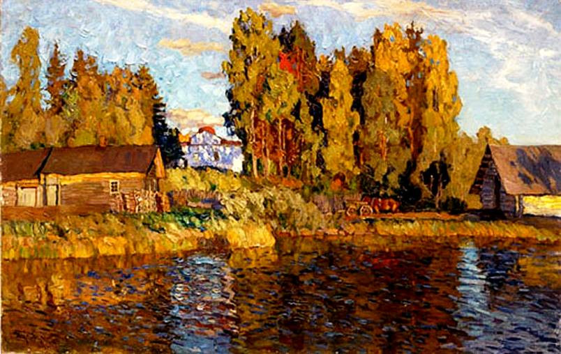 波兰斯坦尼斯·尤尼亚那维奇·茹科夫斯基（Stanislav  Yulianovich Zhukovsky）风景油画一
