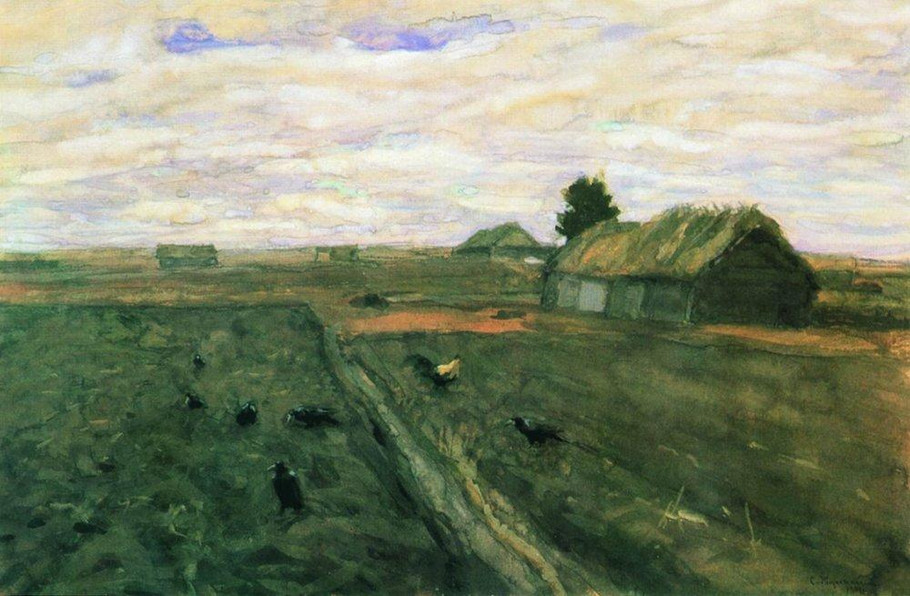 波兰斯坦尼斯·尤尼亚那维奇·茹科夫斯基（Stanislav  Yulianovich Zhukovsky）风景油画一