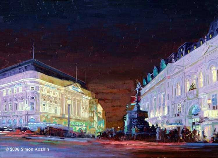 俄罗斯Simon Kozhin城市建筑风景油画