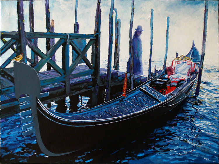 波兰Dariusz Zejmo风景油画:水上之城