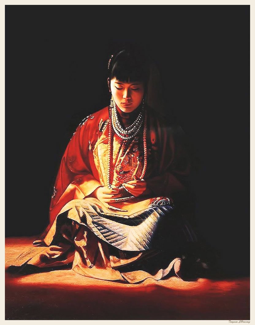 姜国芳油画作品欣赏《清宫紫禁城》