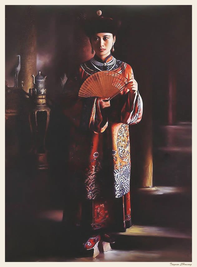 姜国芳油画作品欣赏《清宫紫禁城》
