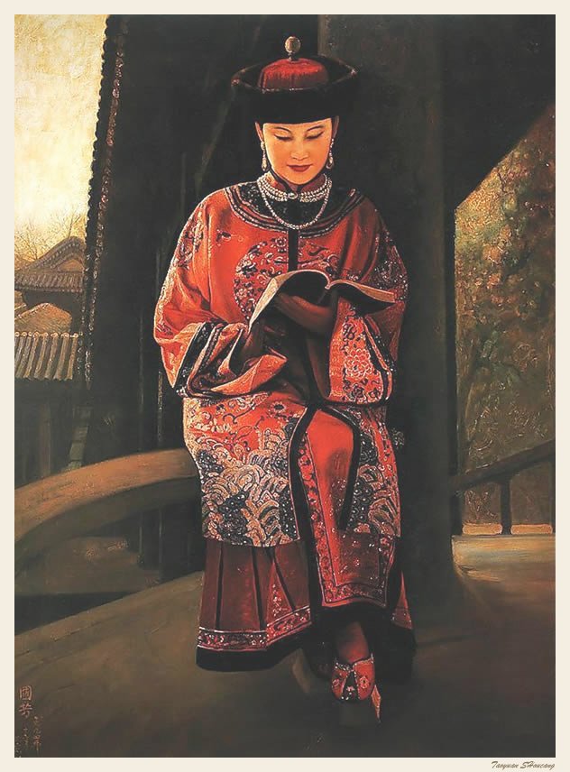 姜国芳油画作品欣赏《清宫紫禁城》