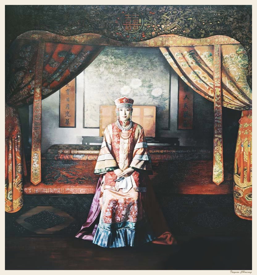 姜国芳油画作品欣赏《清宫紫禁城》