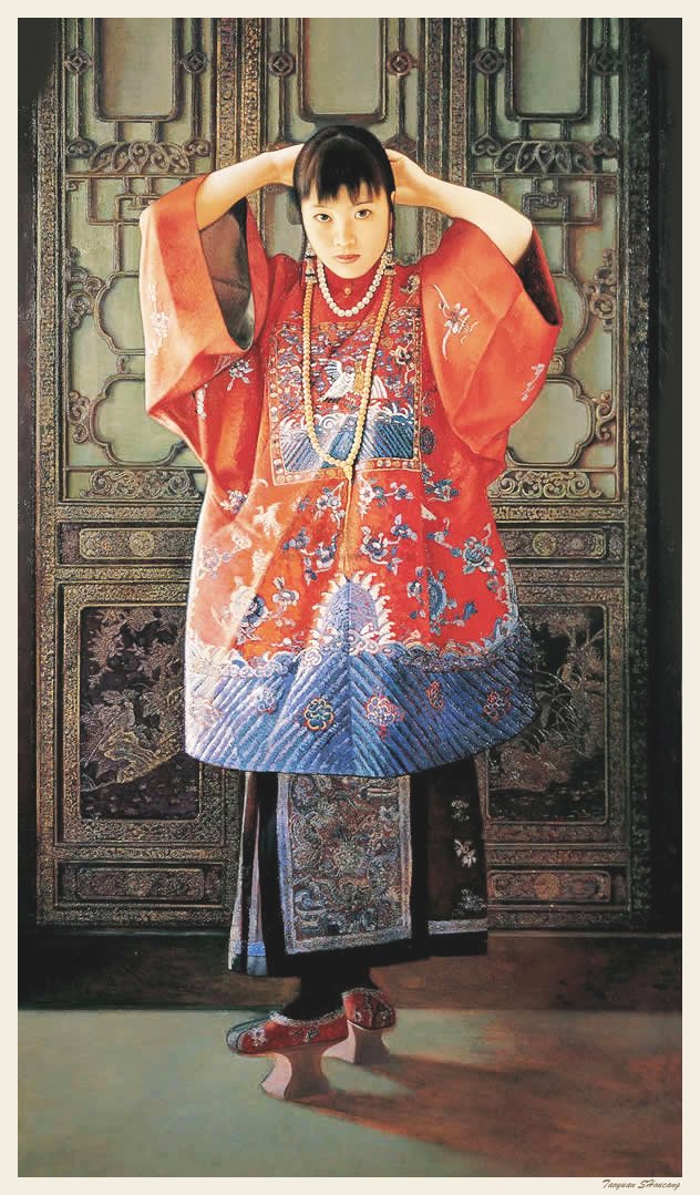 姜国芳油画作品欣赏《清宫紫禁城》