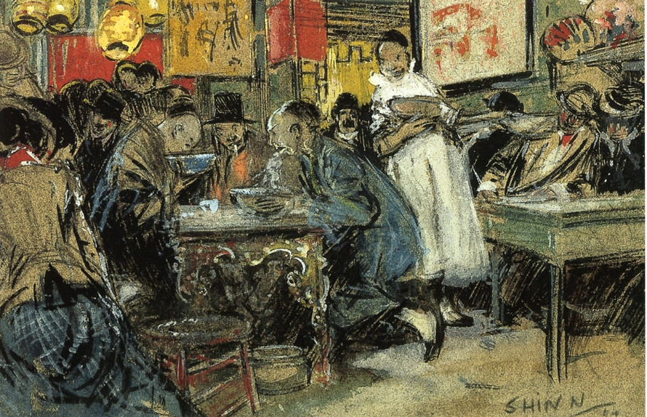 美国画家Everett Shinn油画作品欣赏