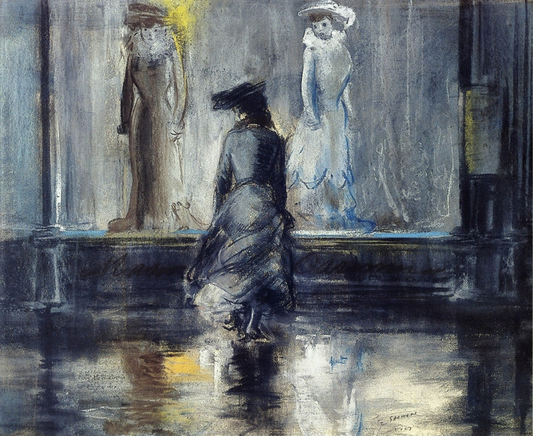 美国画家Everett Shinn油画作品欣赏