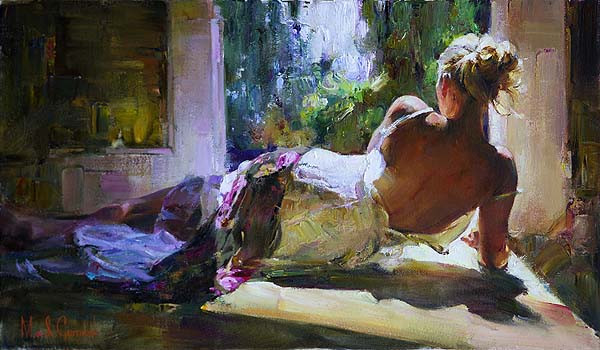 俄罗斯夫妻画家Michael And Inessa Garmash油画人物作品