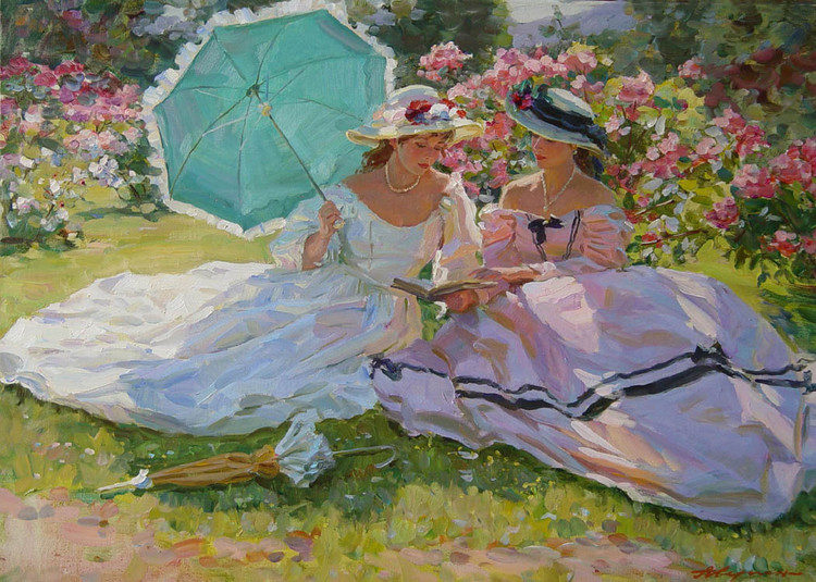 俄罗斯亚历山大·艾文（Alexander Averin）人物油画