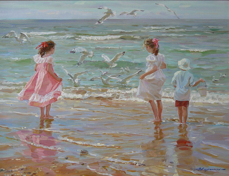 俄罗斯亚历山大·艾文（Alexander Averin）人物油画