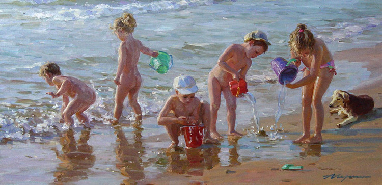 俄罗斯亚历山大·艾文（Alexander Averin）人物油画