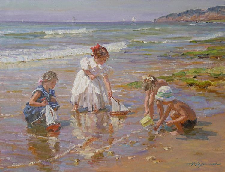 俄罗斯亚历山大·艾文（Alexander Averin）人物油画