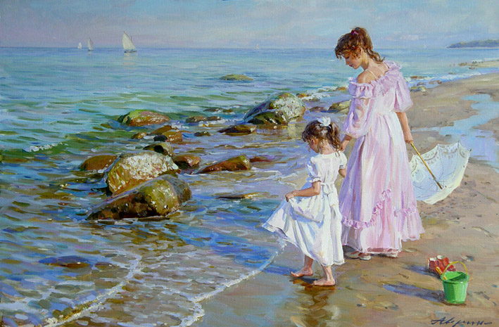 俄罗斯亚历山大·艾文（Alexander Averin）人物油画
