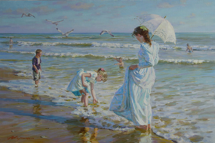 俄罗斯亚历山大·艾文（Alexander Averin）人物油画