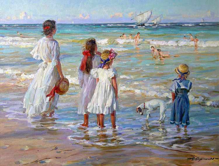 俄罗斯亚历山大·艾文（Alexander Averin）人物油画