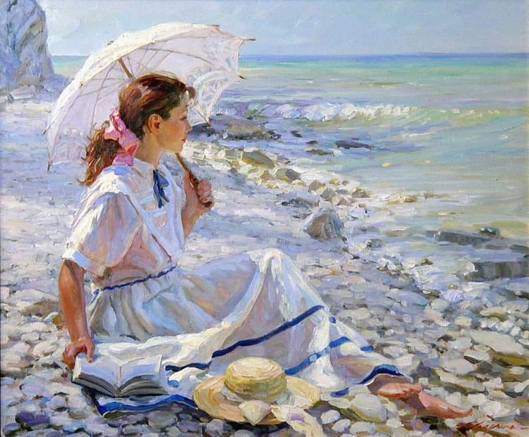 俄罗斯亚历山大·艾文（Alexander Averin）人物油画
