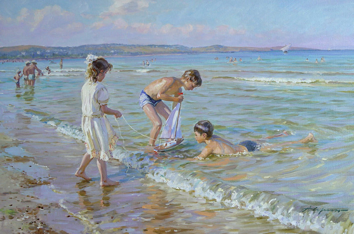 俄罗斯亚历山大·艾文（Alexander Averin）人物油画
