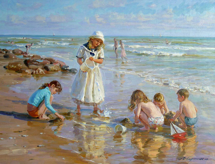 俄罗斯亚历山大·艾文（Alexander Averin）人物油画
