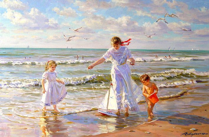 俄罗斯亚历山大·艾文（Alexander Averin）人物油画