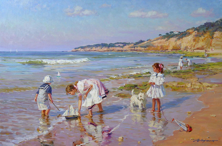 俄罗斯亚历山大·艾文（Alexander Averin）人物油画