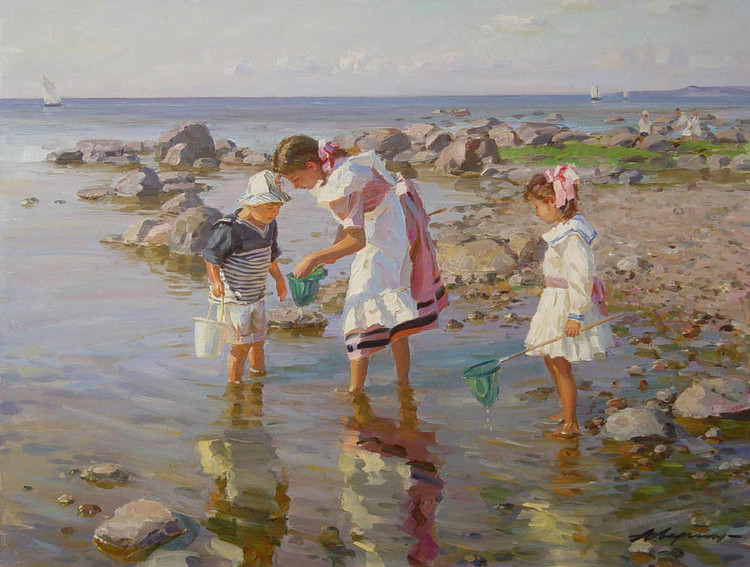 俄罗斯亚历山大·艾文（Alexander Averin）人物油画