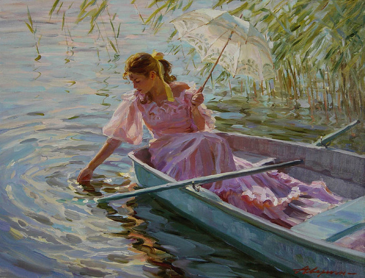 俄罗斯亚历山大·艾文（Alexander Averin）人物油画