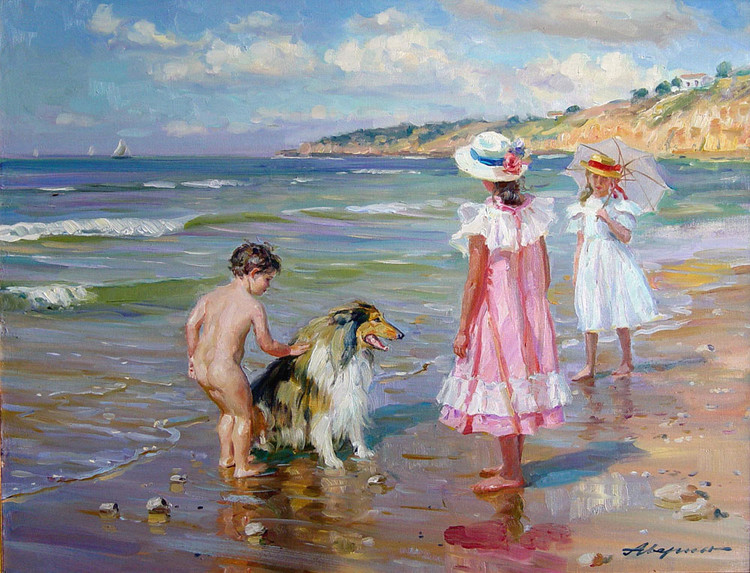 俄罗斯亚历山大·艾文（Alexander Averin）人物油画