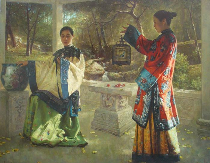 刘文全人物油画