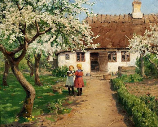 丹麦Hans Anderson Brendekilde油画作品欣赏