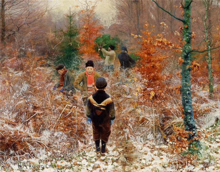 丹麦Hans Anderson Brendekilde油画作品欣赏
