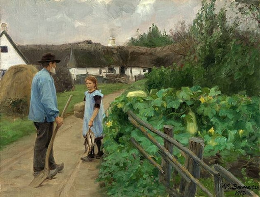 丹麦Hans Anderson Brendekilde油画作品欣赏