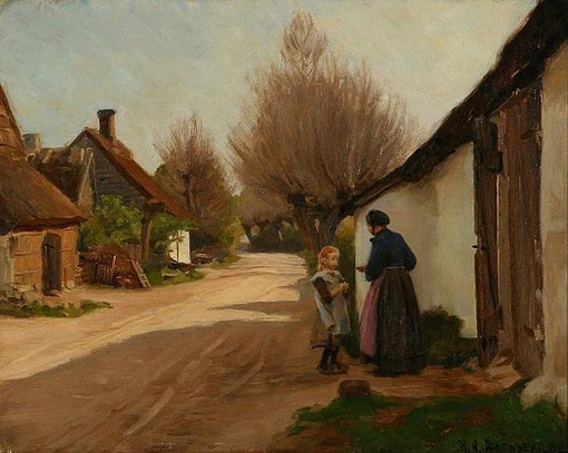 丹麦Hans Anderson Brendekilde油画作品欣赏