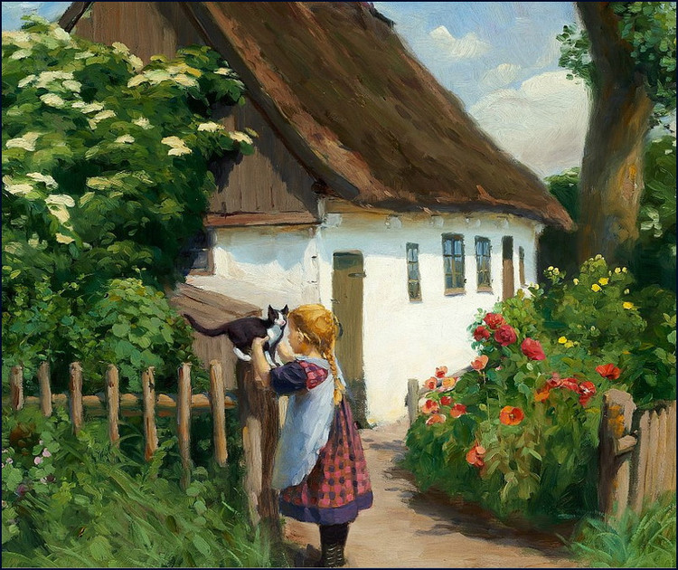 丹麦Hans Anderson Brendekilde油画作品欣赏