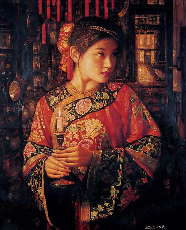 女性油画:著名画家笔下的伊人和灯火