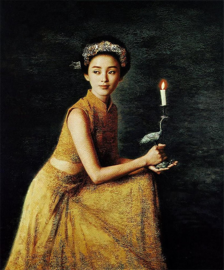 女性油画:著名画家笔下的伊人和灯火