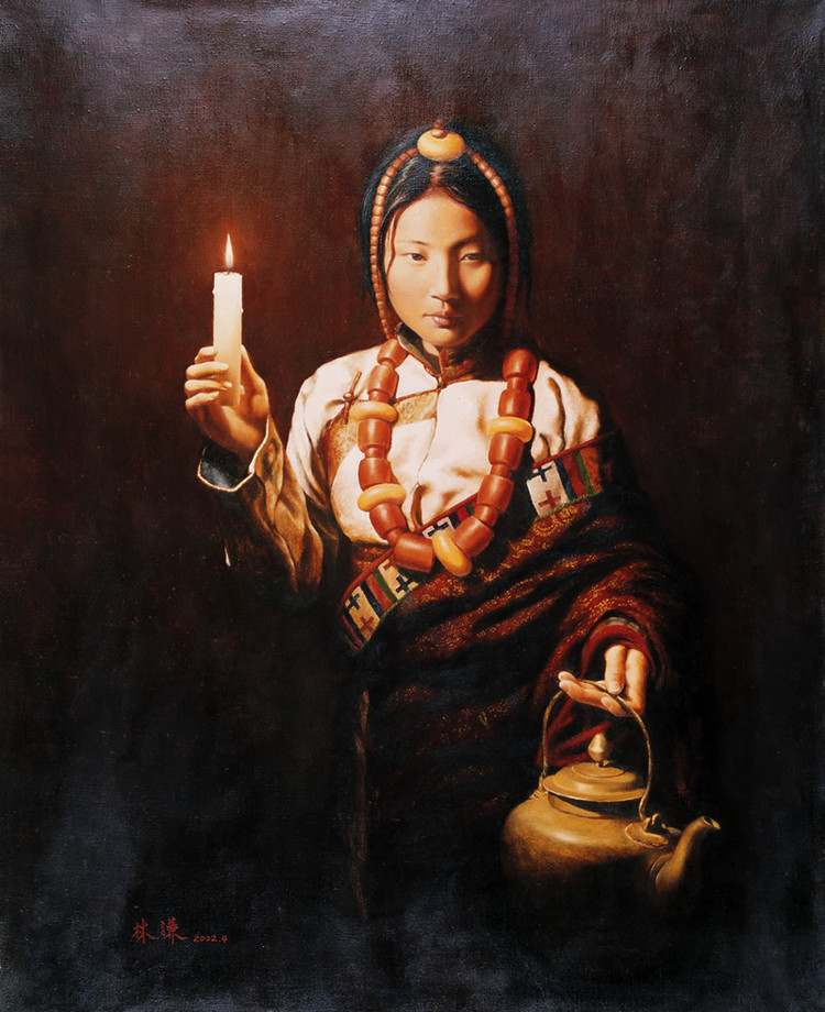 女性油画:著名画家笔下的伊人和灯火