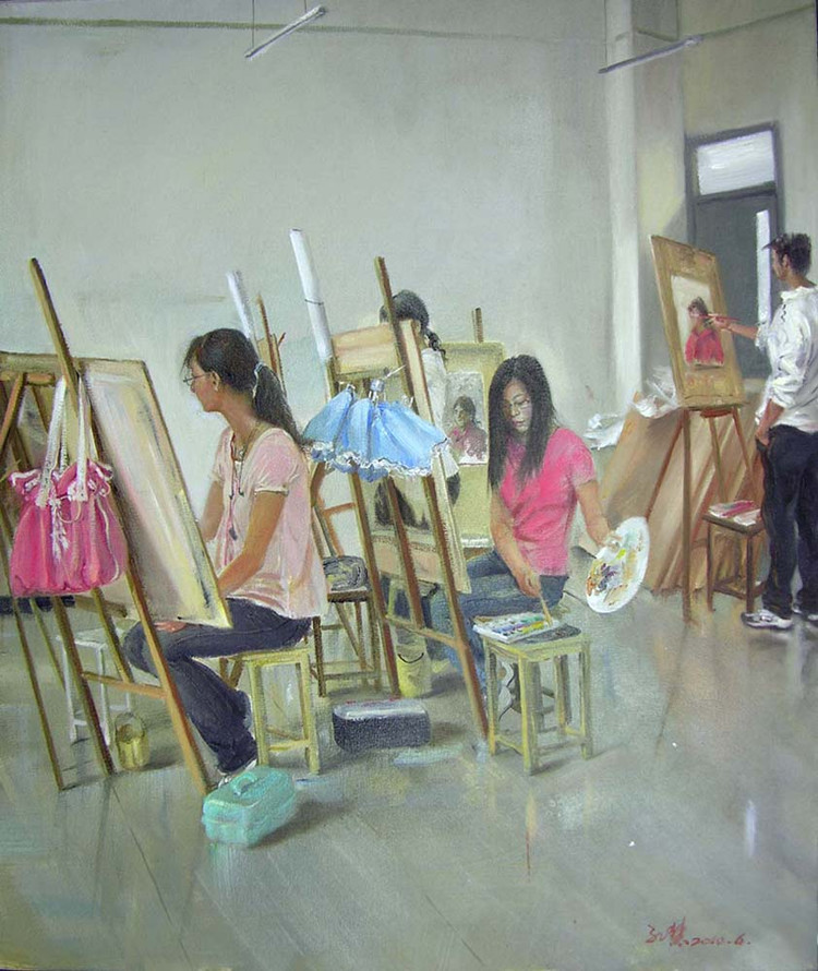 孔慧人物油画作品欣赏