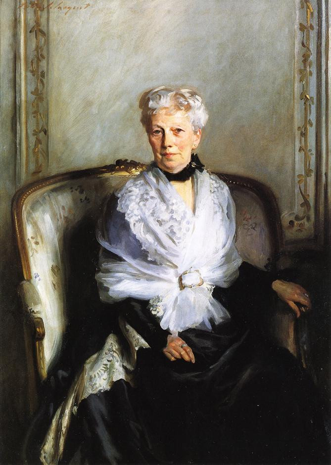 美国约翰·辛格尓·萨金特（John Singer Sargent）人物肖像油画二