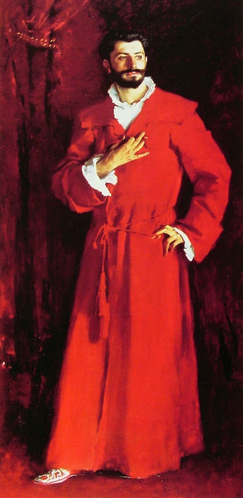 美国约翰·辛格尓·萨金特（John Singer Sargent）人物肖像油画一