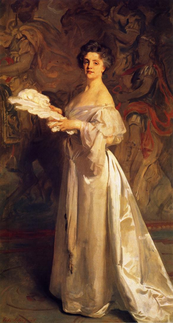 美国约翰·辛格尓·萨金特（John Singer Sargent）人物肖像油画一