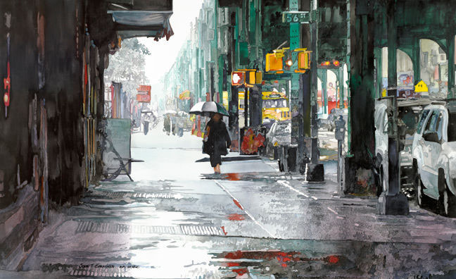 美国John Salminen水彩画