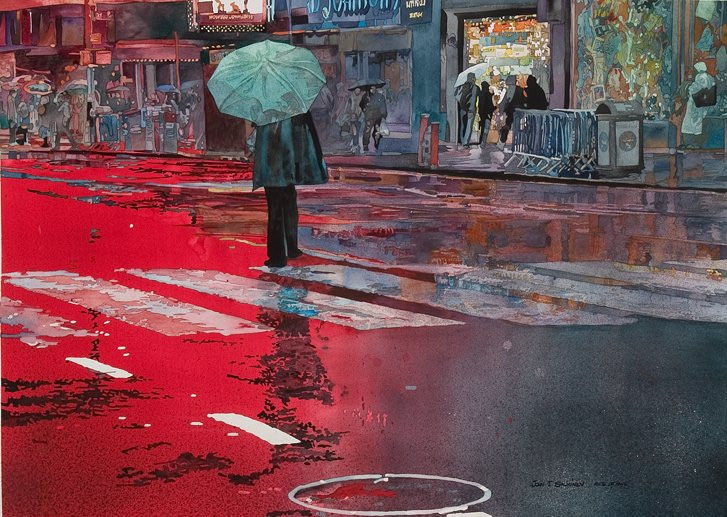美国John Salminen水彩画